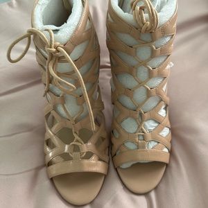 Nine West lace up heels